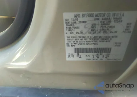 2004 Ford Escape Xls из США, поврежденный, VIN 1FMYU02114DA19860